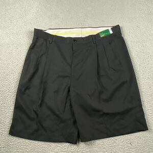 Louis Raphael Golf Chino Wicking Shorts Men's 38 Black 100% Polyester New